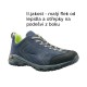 Garsport Heckla blue/lime pánské nízké prodyšné kožené boty - II. jakost - velikost 46