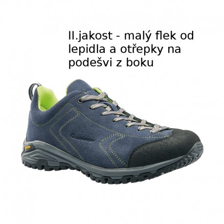 Garsport Heckla blue/lime pánské nízké prodyšné kožené boty - II. jakost - velikost 46