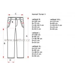 _Hannah Turner II anthracite II panske zateplene turisticke kalhoty zmereno