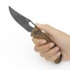SRM 9201 GW-brown zavírací nůž s čepelí z oceli D2 a pojistkou Ambi Lock 4