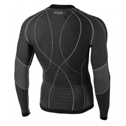 R2 ATF007A Tecnic black grey panske funkcni termo triko dlouhy rukav 1