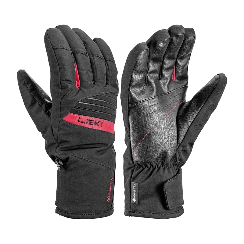 Leki Space GTX black-red 653861302 panske nepromokave lyzarske rukavice