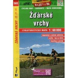 SHOCart 141 Žďárské vrchy 1:60 000 cykloturistická mapa