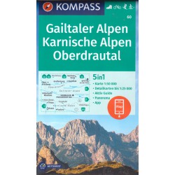60 Gailtaler Alpen, Karnische Alpen, Oberdrautal  1:50 000