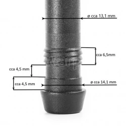 Warp nahradni ocelovy hrot 10,30 mm 7,7 cm bez zavitu pro narazeci talirky-trekove hole 4