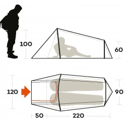 Ferrino Sling 2 ultralehky turisticky outdoorovy stan pro 2 osoby blue 2