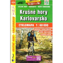 SHOCart 121 Krušné hory, Karlovarsko 1:60 000 cykloturistická mapa