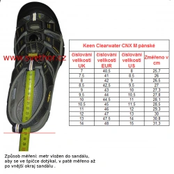 _Keen Clearwater CNX M black gargoyle panske nizkoprofilove outdoorove sandaly zmereno