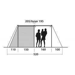 Outwell Nevada 5PE rodinny stan pro 5 osob se 2 loznicemi3