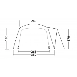 Outwell Nevada 5PE rodinny stan pro 5 osob se 2 loznicemi4