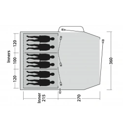 Outwell Springwood 6SG rodinny stan pro 5 osob se 3 loznicemi2