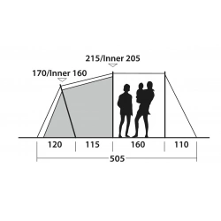 Outwell Springwood 6SG rodinny stan pro 5 osob se 3 loznicemi3