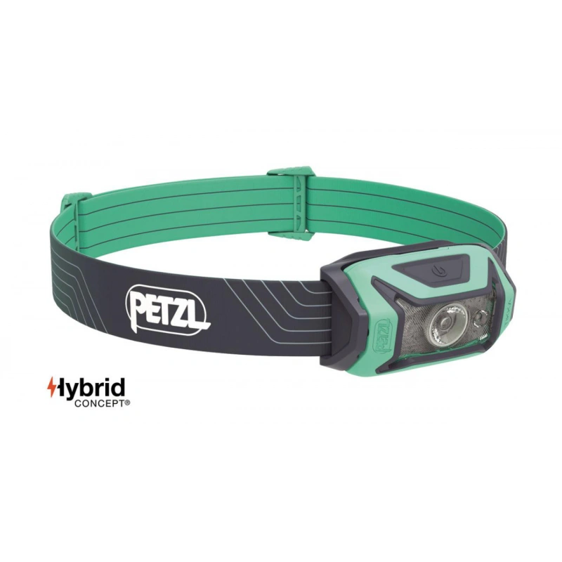 Petzl Tikka Hybrid celovka na baterie   kompatibilni s dobijecim akumulatorem zelena