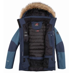 Hannah Bertie blue nights vintage indigo damska zimni vodeodolna lyzarska bunda 2