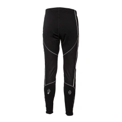 Progres Snowbull cerna panske vetruodolne elasticke softshellove kalhoty na bezky, beh 2