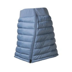 Progres Inge modroseda damska zateplena zimni sukne celorozepinaci rozsiritelna 1