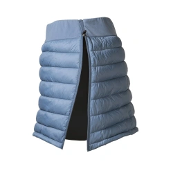 Progres Inge modroseda damska zateplena zimni sukne celorozepinaci rozsiritelna 2