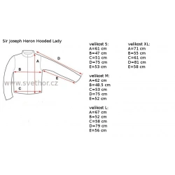 _Sir Joseph Heron hooded Lady navy fuchsia damska lehka zimni bunda Alpska vlna zmereno