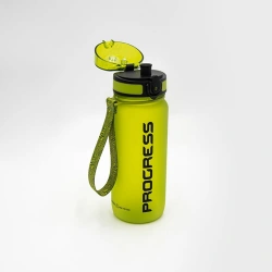 Progres Tritan Bottle 650 ml sportovni lahev s pojistkou a poutkem zelena 1