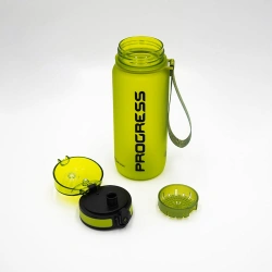 Progres Tritan Bottle 650 ml sportovni lahev s pojistkou a poutkem zelena 2