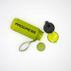 Progres Tritan Bottle 650 ml sportovni lahev s pojistkou a poutkem zelena 3