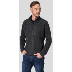 Hannah Santon II anthracite panska funkcni celorozepinaci mikina Polarsoft Thermo 2