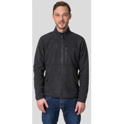 Hannah Santon II anthracite panska funkcni celorozepinaci mikina Polarsoft Thermo 5