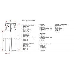 _Direct Alpine Badile 4.0 anthracite panske turisticke kalhoty Cordura Coolmax zmereno