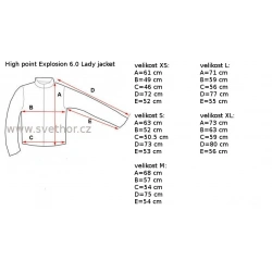 _High Point Explosion 6.0 Lady Jacket magenta damska nepromokava bunda Pertex zmereno