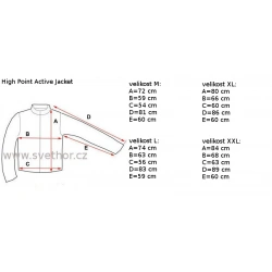 _High Point Active 2.0 Jacket Black panska nepromokava outdoorova bunda Pertex zmereno