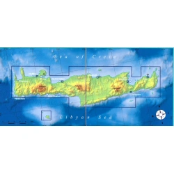 TerraQuest Kreta Crete 150 000 turisticka mapa oblast