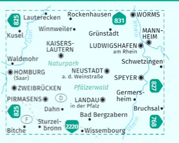 Kompas 888 Schwarzwald 50 000 Oblast