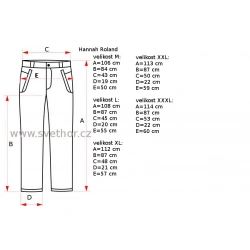 _Hannah Roland dark forest panske odepinaci turisticke kalhoty zmereno