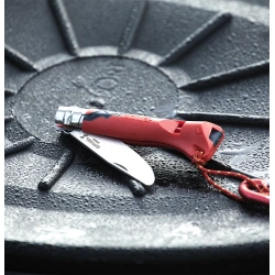 OPINEL VR N°07 Outdoor junior cervena detsky zaviraci nuz s pistalkou - cepel 7 cm 2