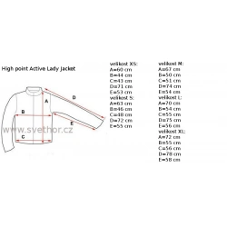 _High Point Active Lady Jacket Black damska nepromokava outdoorova bunda Pertex zmereno