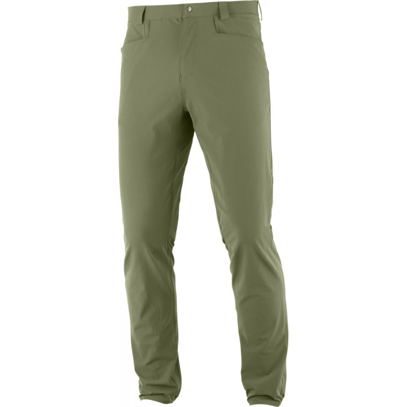 Salomon Wayfarer Tapered Pants M olive night C14888 panske lehke turisticke kalhoty