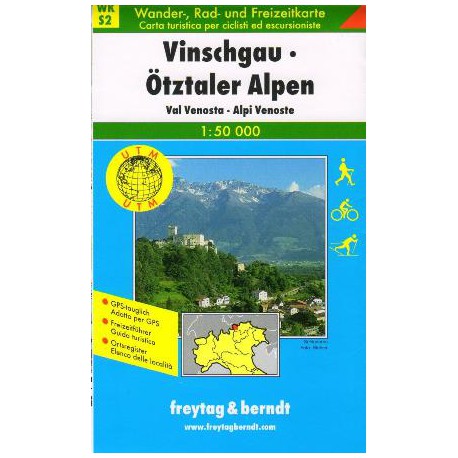 Freytag & Berndt WK S2 Vinschgau, Ötztaler Alpen, Val Venosta, Alpi Venoste 1:50 000