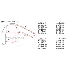 _Jitex Kacuna 801 Ts cerna damske triko dlouhy rukav zip Merino vlna zmereno
