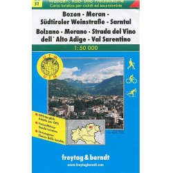 Freytag a Berndt WK S1 Bolzano, Merano, Val Sarentino 1:50 000 turistická mapa