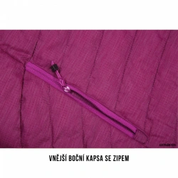 Husky Nodiq L vyrazne fialova fialova damska lehka oboustranna zimni bunda Air-lite 4