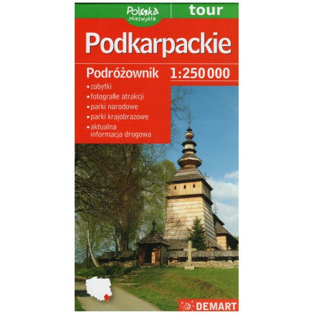 DEMART Województwo Podkarpackie/Podkarpatské vojvodství 1:250 000 automapa