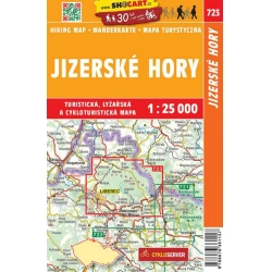SHOCart 723 Jizerske hory 25 000 turisticka cykloturisticka lyzarska mapa1