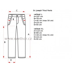 _Sir Joseph Trisul Pants navy unisex nepromokave kalhoty Exel Dry Triplex 300 zmereno