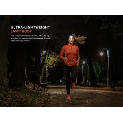 Fenix HM23 V20 spickova celovka na tuzkove baterie bile i cervene svetlo 2