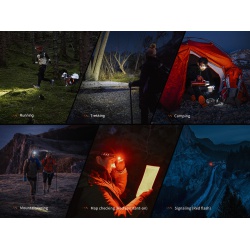 Fenix HM23 V20 spickova celovka na tuzkove baterie bile i cervene svetlo 5