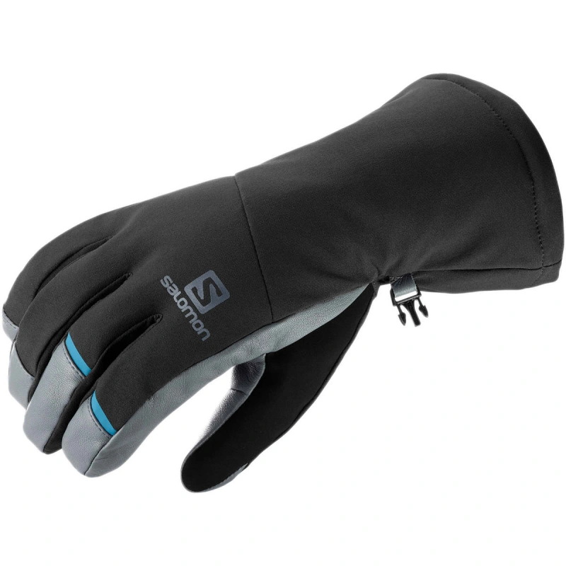 Salomon Propeller Long M black galet grey C11820 panske lyzarske rukavice