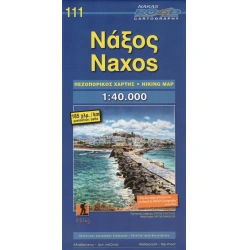 ORAMA 111 Naxos 40 000 turisticka mapa