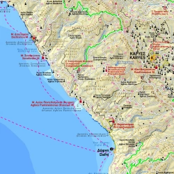 TERRAIN 209 Mount Athos Agion Oros 50 000 turisticka mapa 2