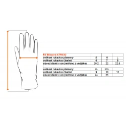 _R2 Blizzard ATR03D cerna unisex zimni softshellove vetruodolne rukavice zmereno