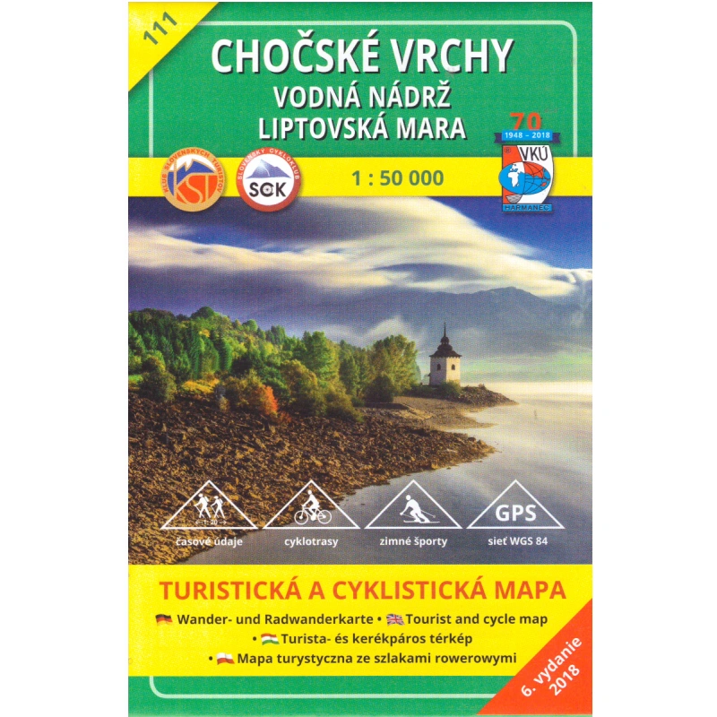 VKu 111 Chocske vrchy 50 000 turisticka mapa